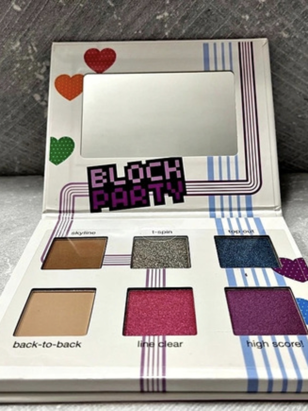 ipsy Tetris x ipsy Block Party Geometric Eyeshadow Palette in Purple & Pink NWT